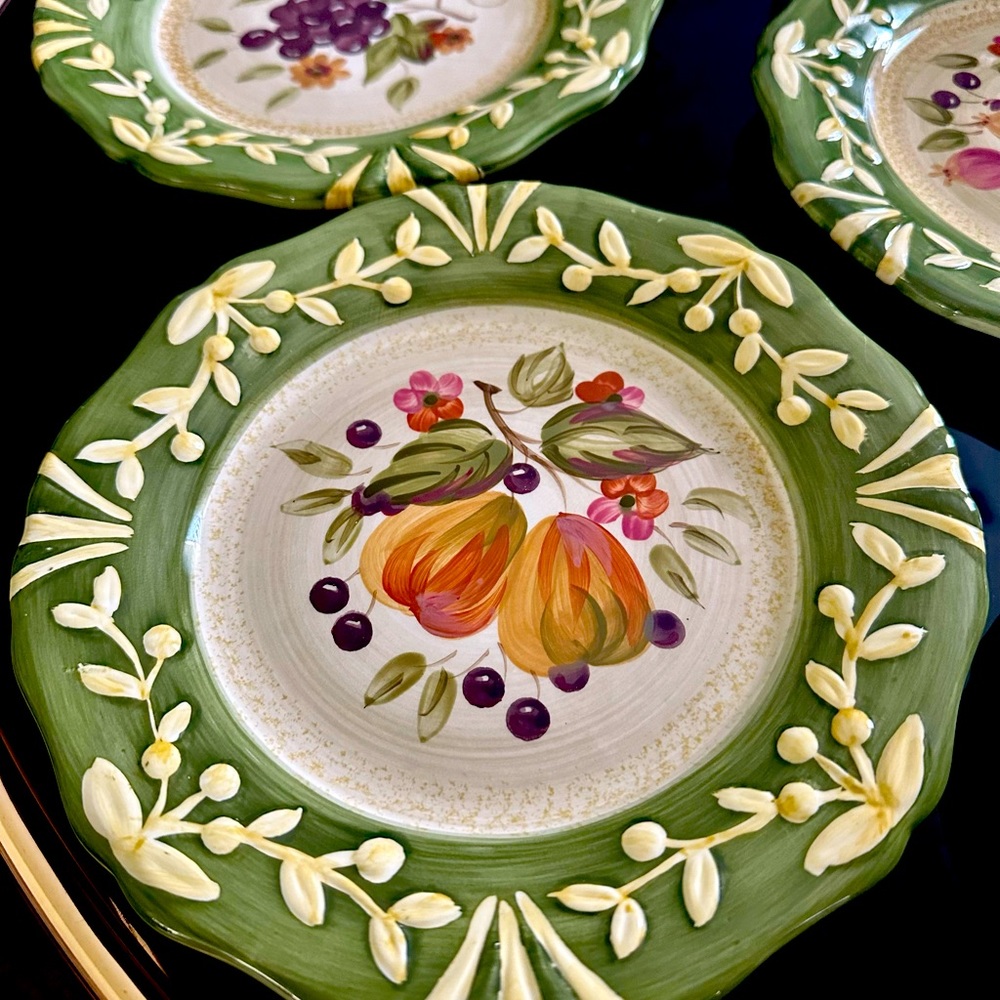 Salad/Dessert Plate La Toscana Set of 4 by Pamela Gladding 8.5” Wide